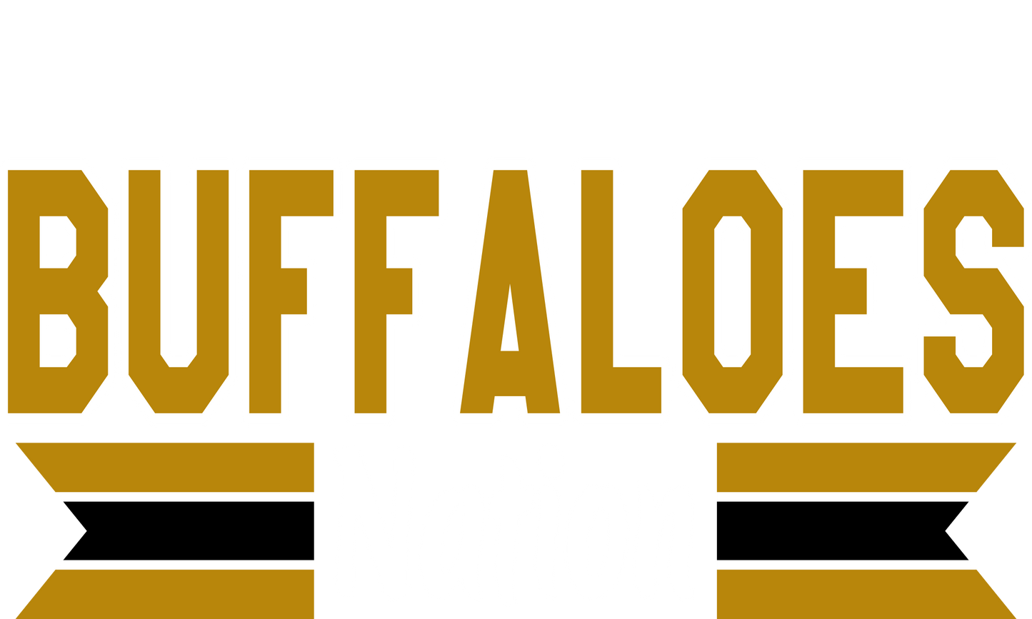Buffaloes Nation on Black Crewneck Sweatshirt